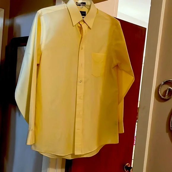 stafford classic fit dress shirt Stafford Dress Shirt Mens 16.5 34-35 Classic Fit Long Sleeve Button Up Purple